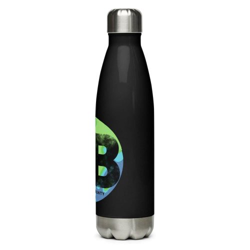 stainless steel water bottle black 17oz left 648bdb75614d8