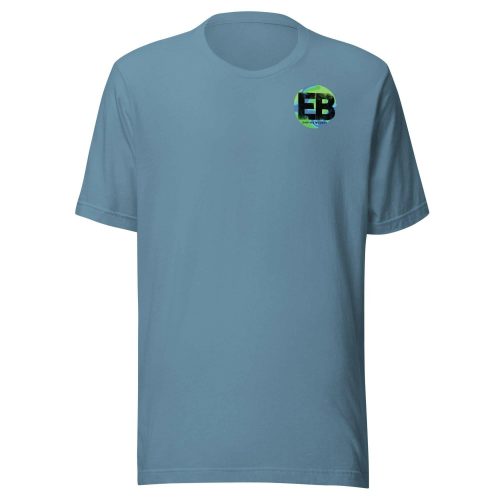 unisex staple t shirt steel blue front 648bdb2b87fc6